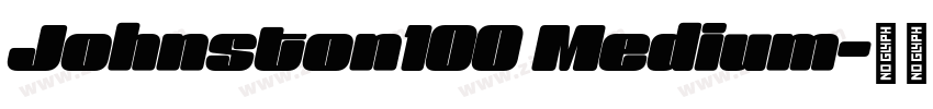 Johnston100 Medium字体转换
